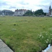 The Yarmouth Courts bowling greens have seen better days.