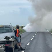 A new plea has been made to dual the Acle Straight following several crashes and car fire.