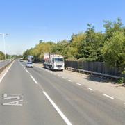 The incident happened in a layby on the A47