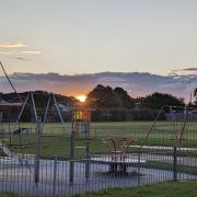 Caister Playing Field pictured in June before the play equiptment works were underway at this start of this month