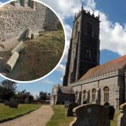 Vandals have damaged the roof to Winterton Church