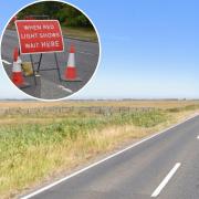 The works are taking place on the Acle Straight