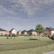 A digital impression of a proposed development of 65 houses in Martham.