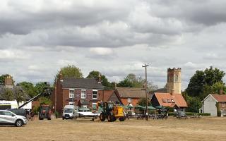 Filming underway for The Chemistry of Death in Old Buckenham.