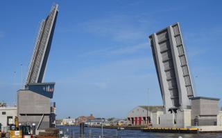 A crash was causing delays on the Herring Bridge